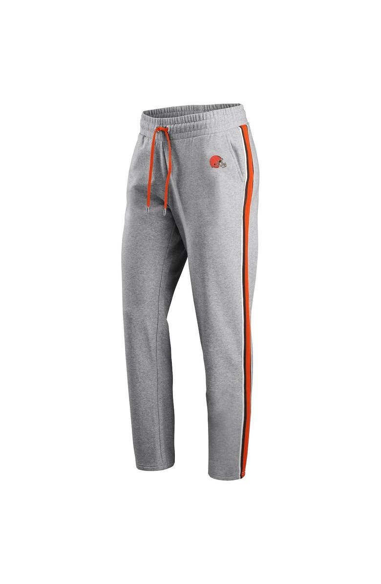 WEAR by Erin Andrews Women's WEAR by Erin Andrews Heathered Gray Cleveland Browns Sweatpants, Alternate, color,
