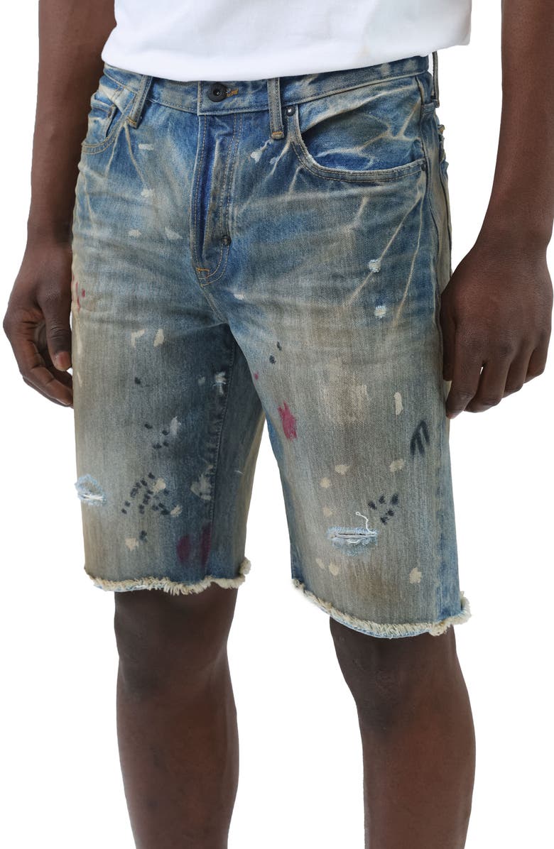 PRPS Punchy Cutoff Denim Shorts, Alternate, color,