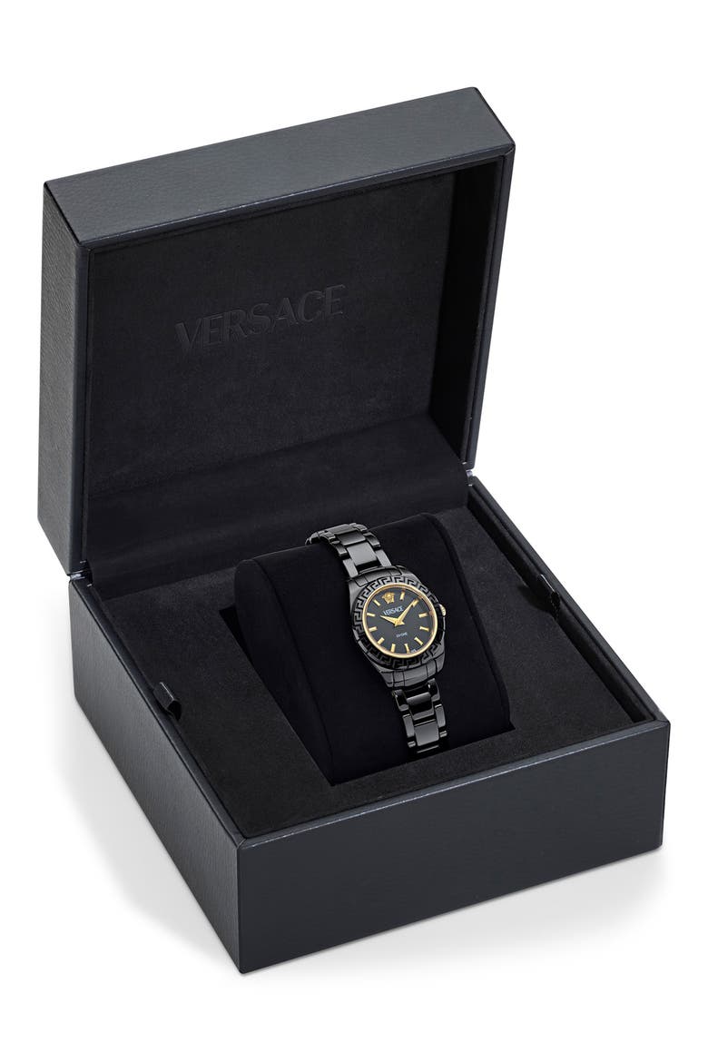 DV One Mini Bracelet Watch, 28mm, Alternate, color, BLACK