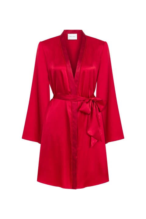 Anya Silk Robe - Luxurious Silk Wrap Robe