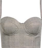 L'AGENCE Sonya Glen Plaid Bralette