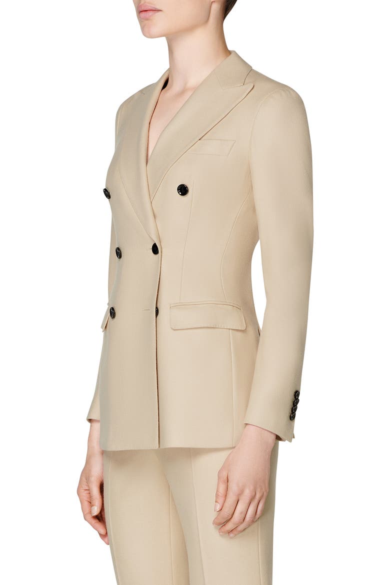 Cameron Double Breasted Wool Suit Jacket, Alternate, color, SAND