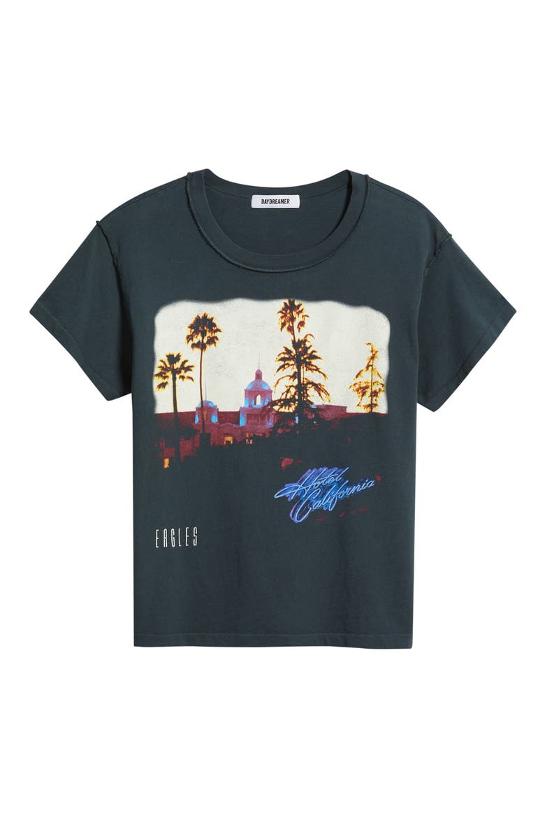 Eagles Hotel California Reversible Graphic T-shirt, Alternate, color, VINTAGE BLACK