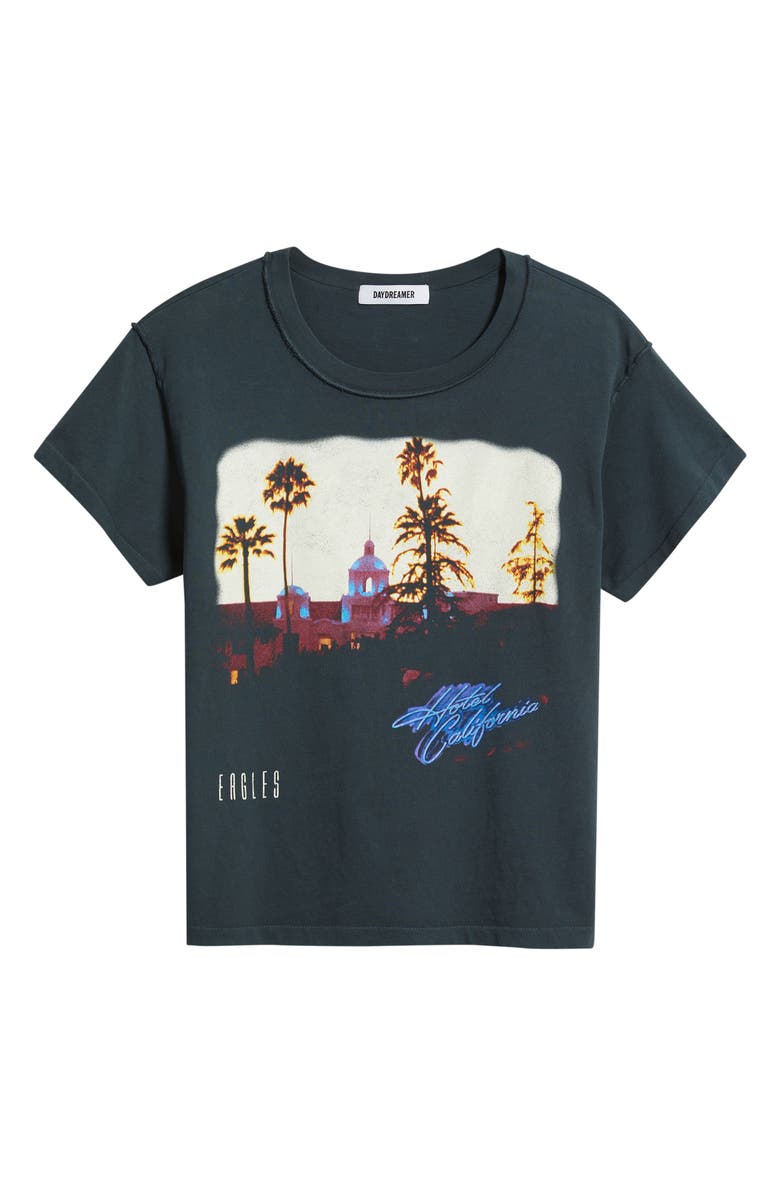 Daydreamer Eagles Hotel California Reversible Graphic T-shirt, Alternate, color, Vintage Black