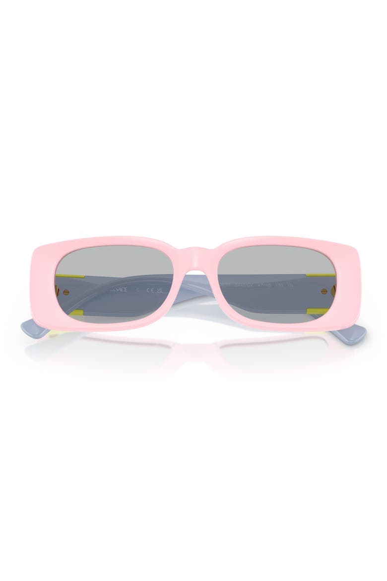 Kids' 47mm Rectangular Sunglasses, Alternate, color, FULL PINK / LIGHT GREY