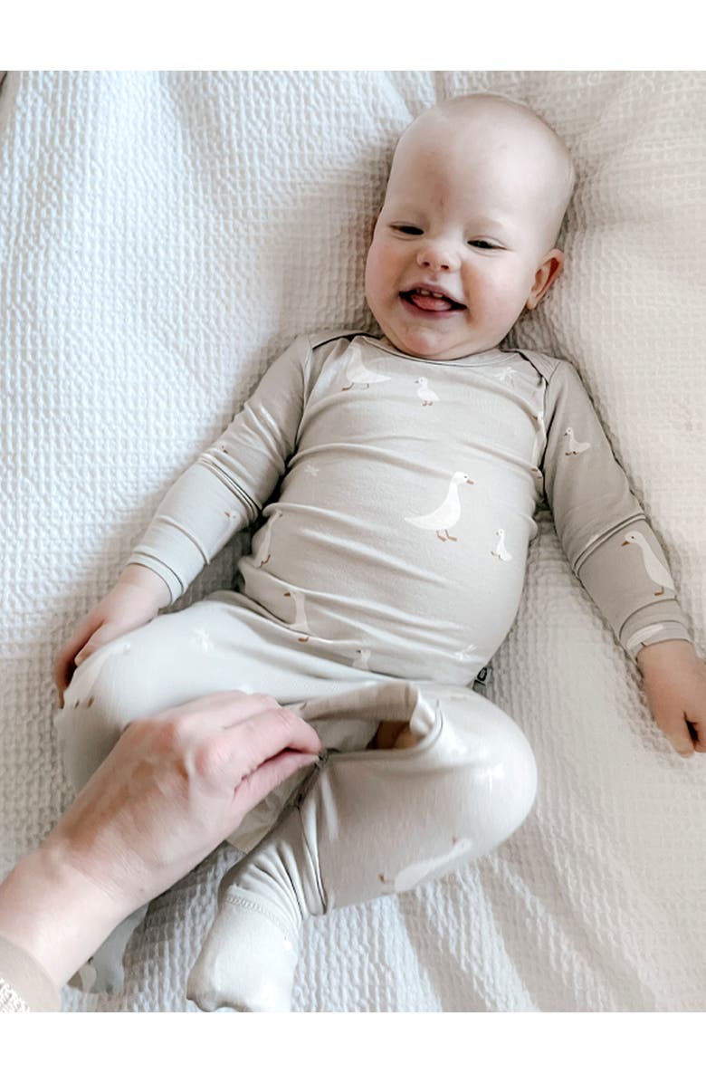 gunamuna Convertible Pajama - Baby, Alternate, color, Goose