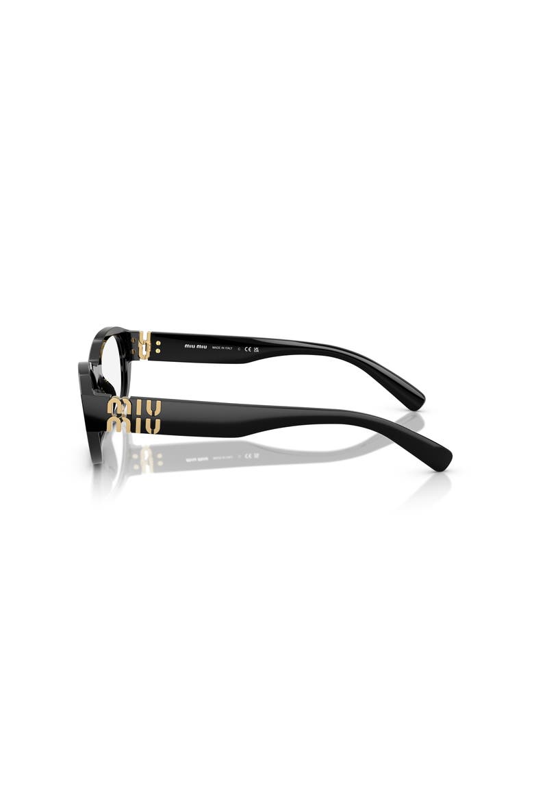 53mm Irregular optical glasses, Alternate, color, Black