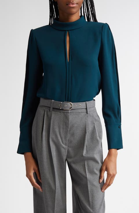 Cherry Keyhole Top