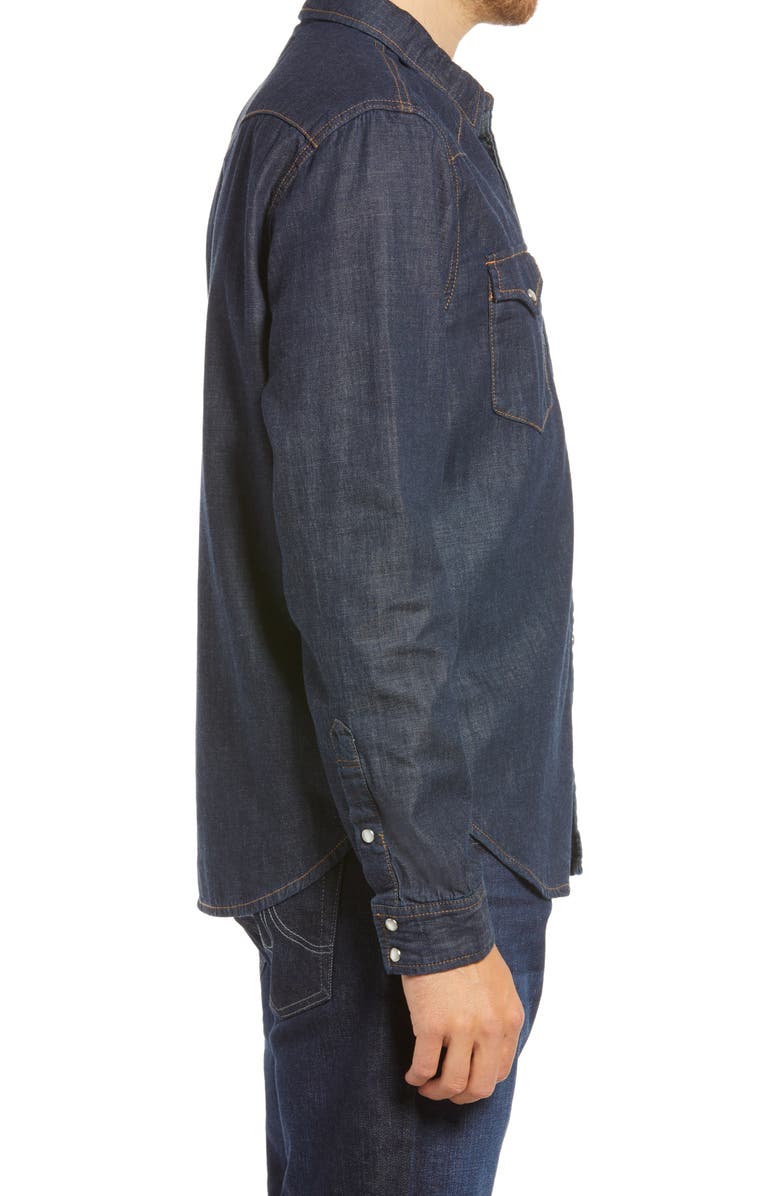AG Aiden Western Denim Button-Up Shirt, Alternate, color, 