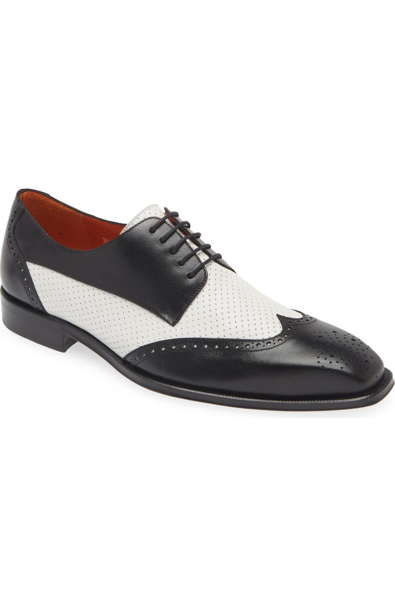 Mezlan Tuxedo Saddle Shoe, Main, color,