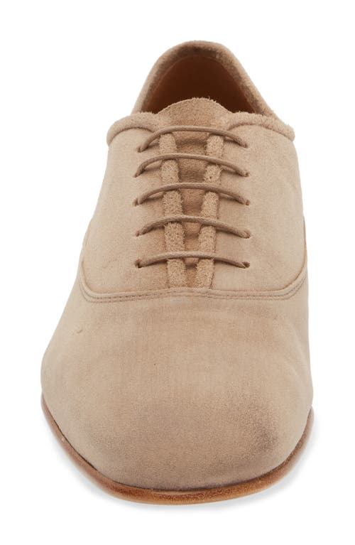 Pedro Garcia Gerti Water Resistant Plain Toe Oxford In Truffle Bessie Suede