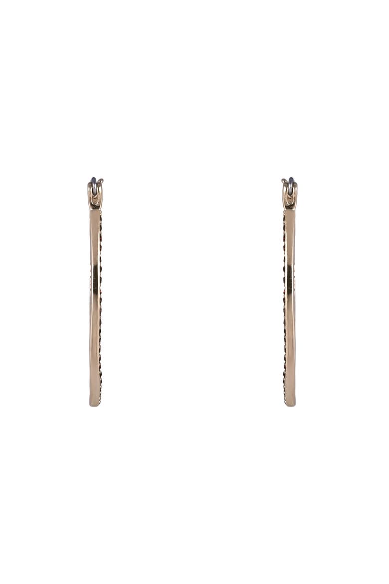 Game Day Stone Football Hoop Earrings, Alternate, color, Brown