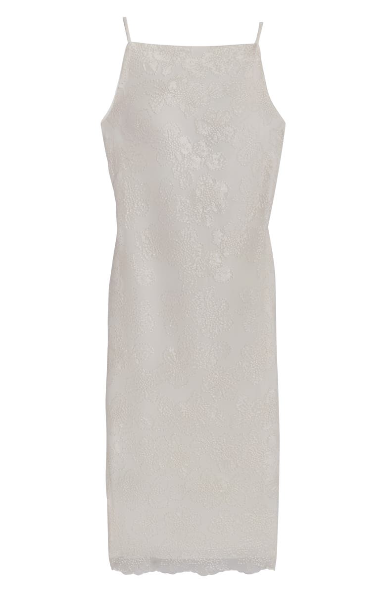 Donna Karan New York Embellished Sheath Dress, Alternate, color, Cream