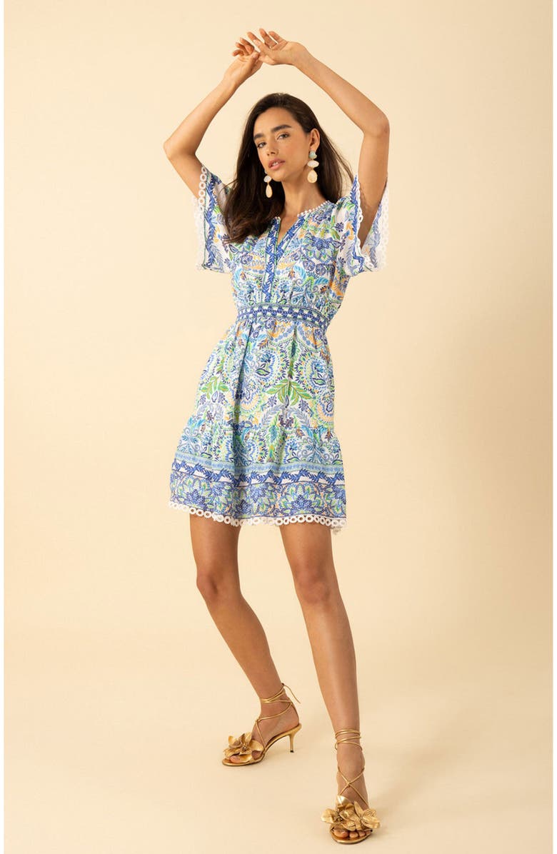 Hale Bob Katelyn Linen Dress, Alternate, color,