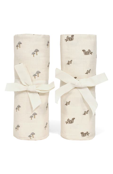 Assorted 2-Pack Organic Cotton Jersey Swaddle Blankets (Baby)