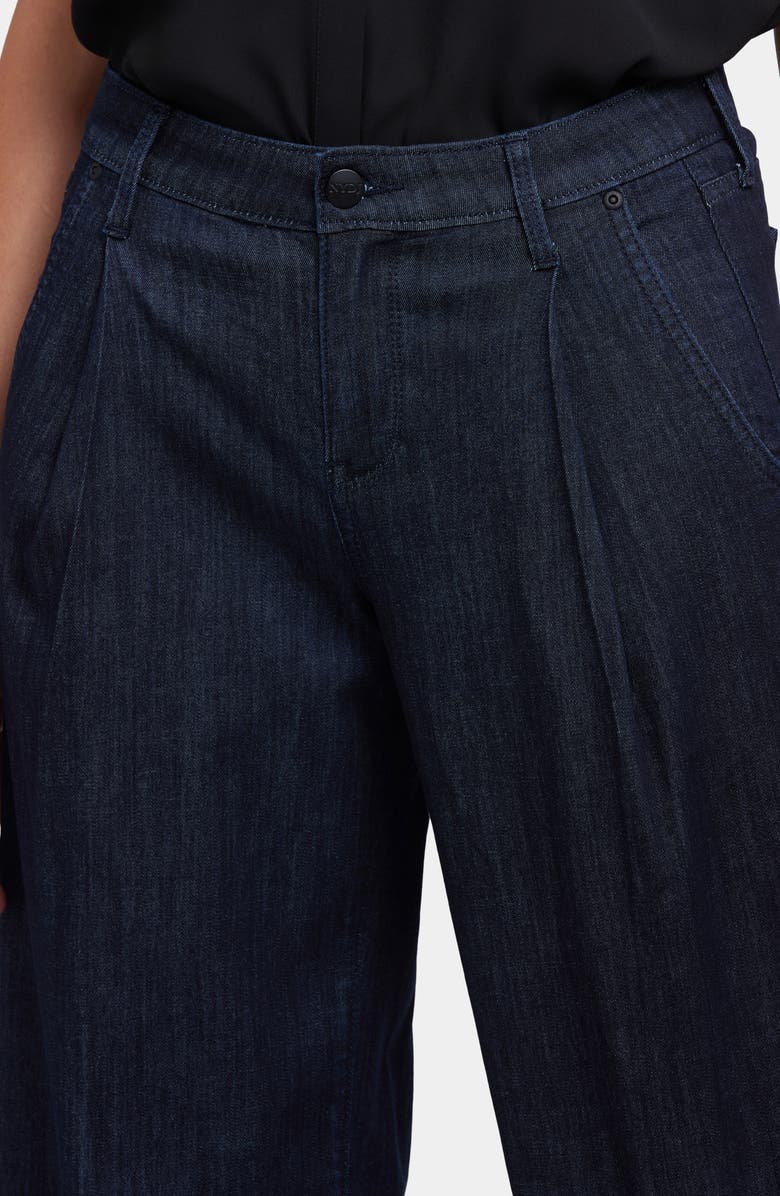 NYDJ Teresa Pleated Wide Leg Jeans, Alternate, color, Rinse