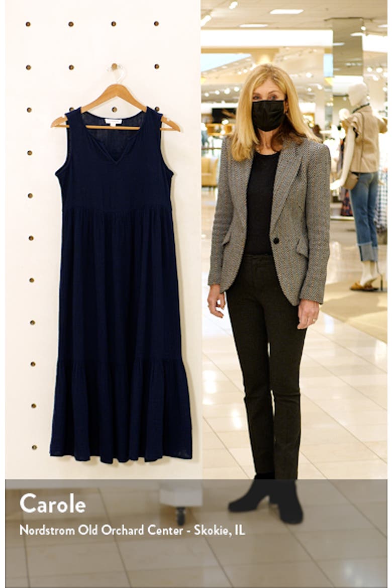 Reana Sleeveless Cotton Double Cloth Midi Dress video