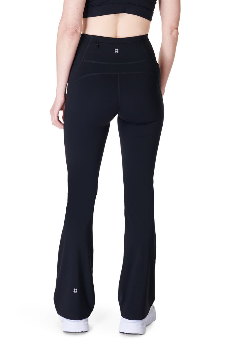 Power Workout Flare Leggings, Alternate, color, BLACK