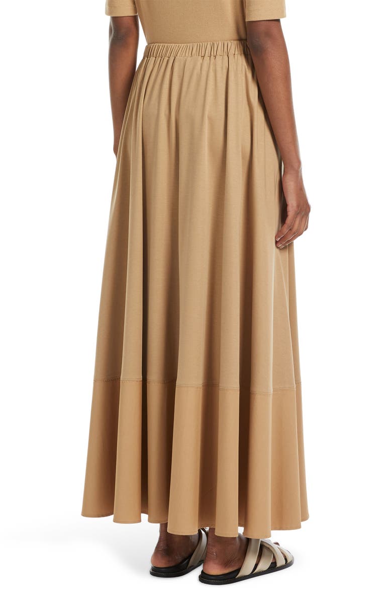 MM by Max Mara Roal Modal Blend Maxi Skirt, Alternate, color, Camel