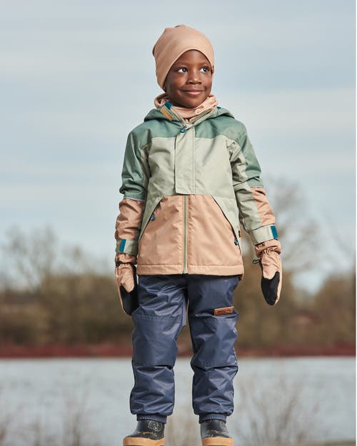 Deux Par Deux Baby Boy's Two-piece Mid-season Outerwear Set Pale Green, Sage, Tan, And Gray In Pale Green Sage Tan And Gray