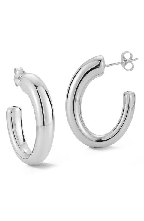 Oval Hoop Earrings