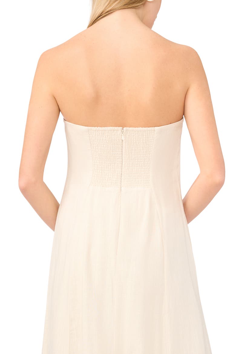 Strapless Midi Dress, Alternate, color, PEPPERCORN