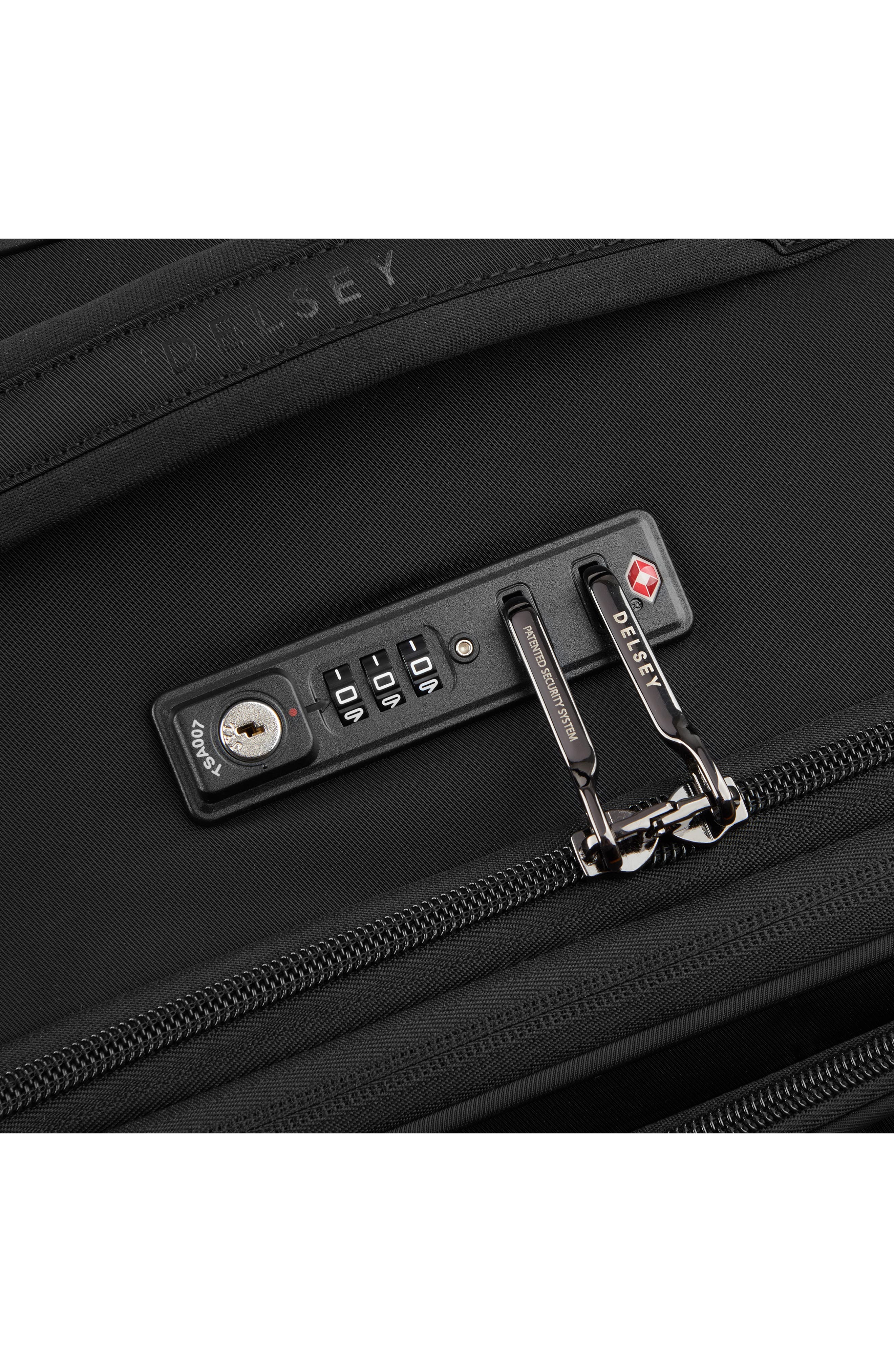 DELSEY Cruise 3.0 Softside Carry-On Luggage, Alternate, color, Black