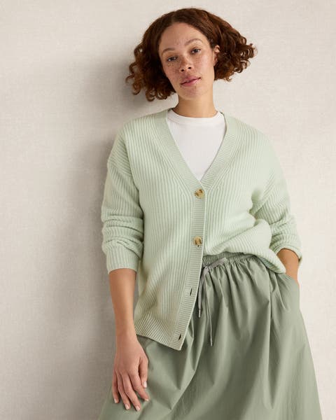 Cashmere Shaker Stitch Cardigan
