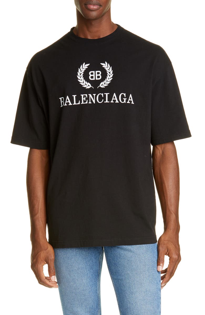 Balenciaga New BB Logo T-Shirt, Main, color, 