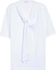 Dries Van Noten Hebitta Bow Neck Short Sleeve T-Shirt
