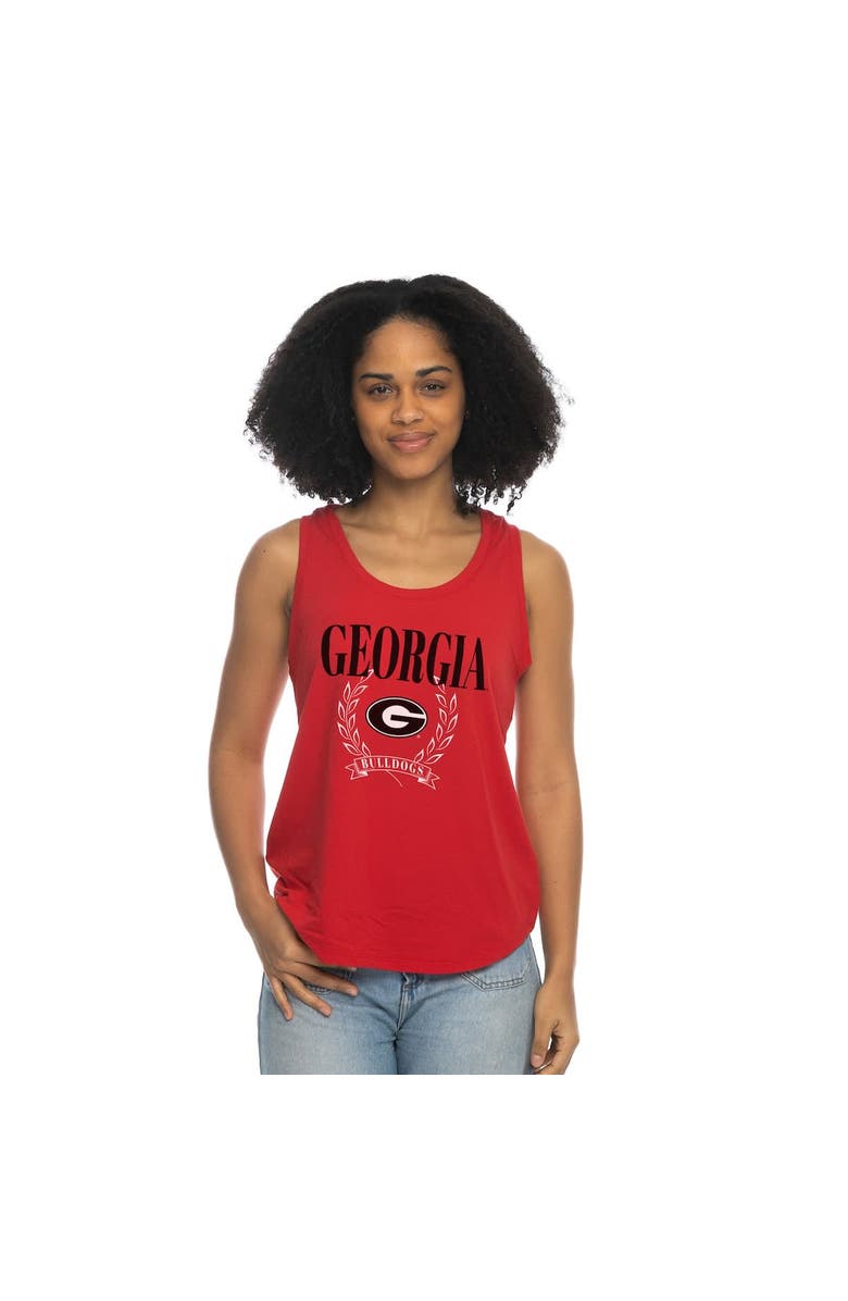 ZOOZATZ Women's ZooZatz Red Georgia Bulldogs Everyday Tri-Blend Tank Top, Alternate, color, Red