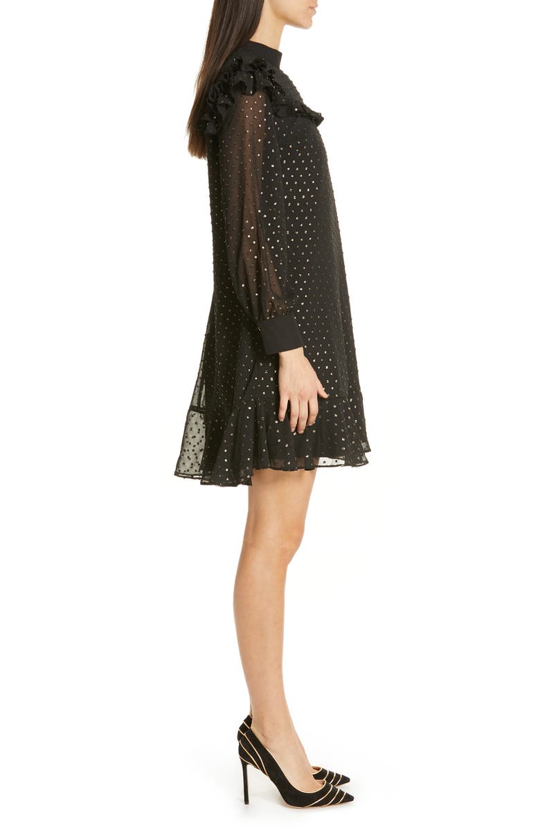 Ted Baker London Rebekha Joyous High Neck Ruffle Dress, Alternate, color, 