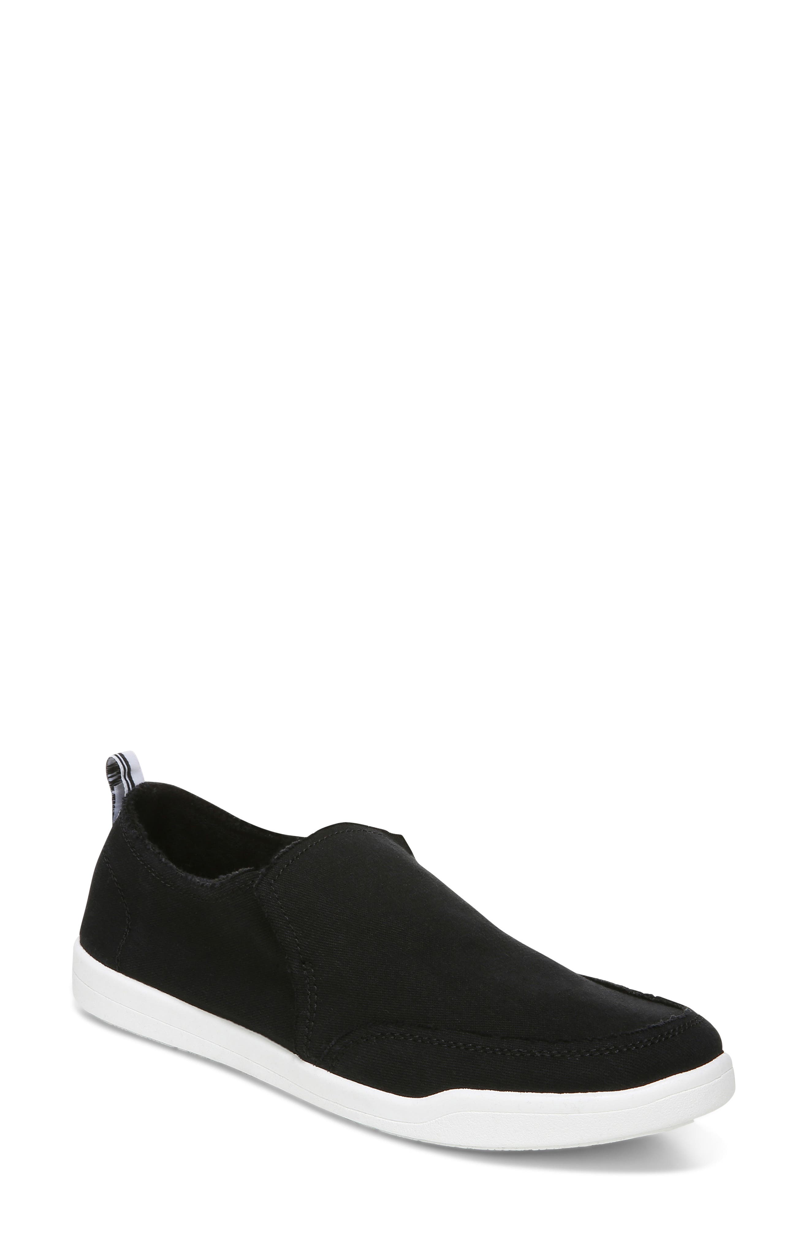 Beach Collection Malibu Slip-On Sneaker, Main, color, BLACK CANVAS
