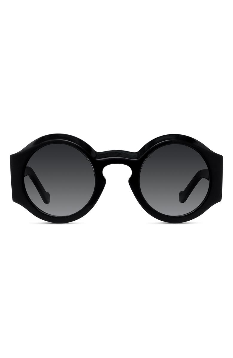 Loewe Chunky Anagram 49mm Small Round Sunglasses, Main, color, 