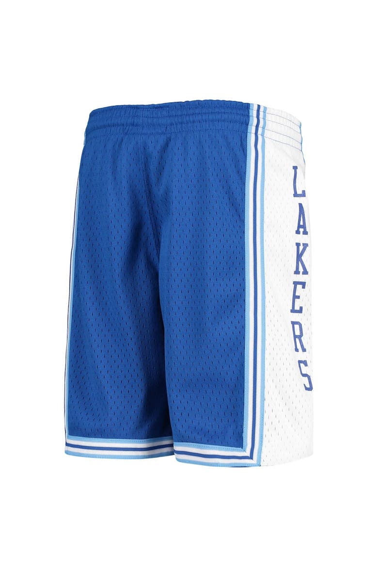 Youth Mitchell & Ness Royal Los Angeles Lakers Hardwood Classics Swingman Shorts, Alternate, color, ROYAL