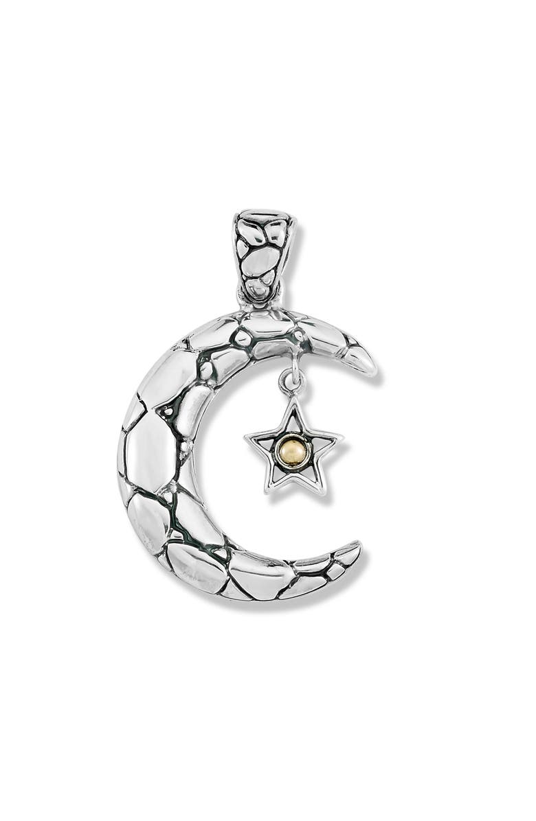 SAMUEL B. Moon & Star Pendant, Main, color, Silver And Gold