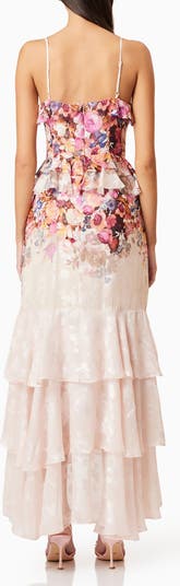 Perla Floral Tiered Maxi Dress