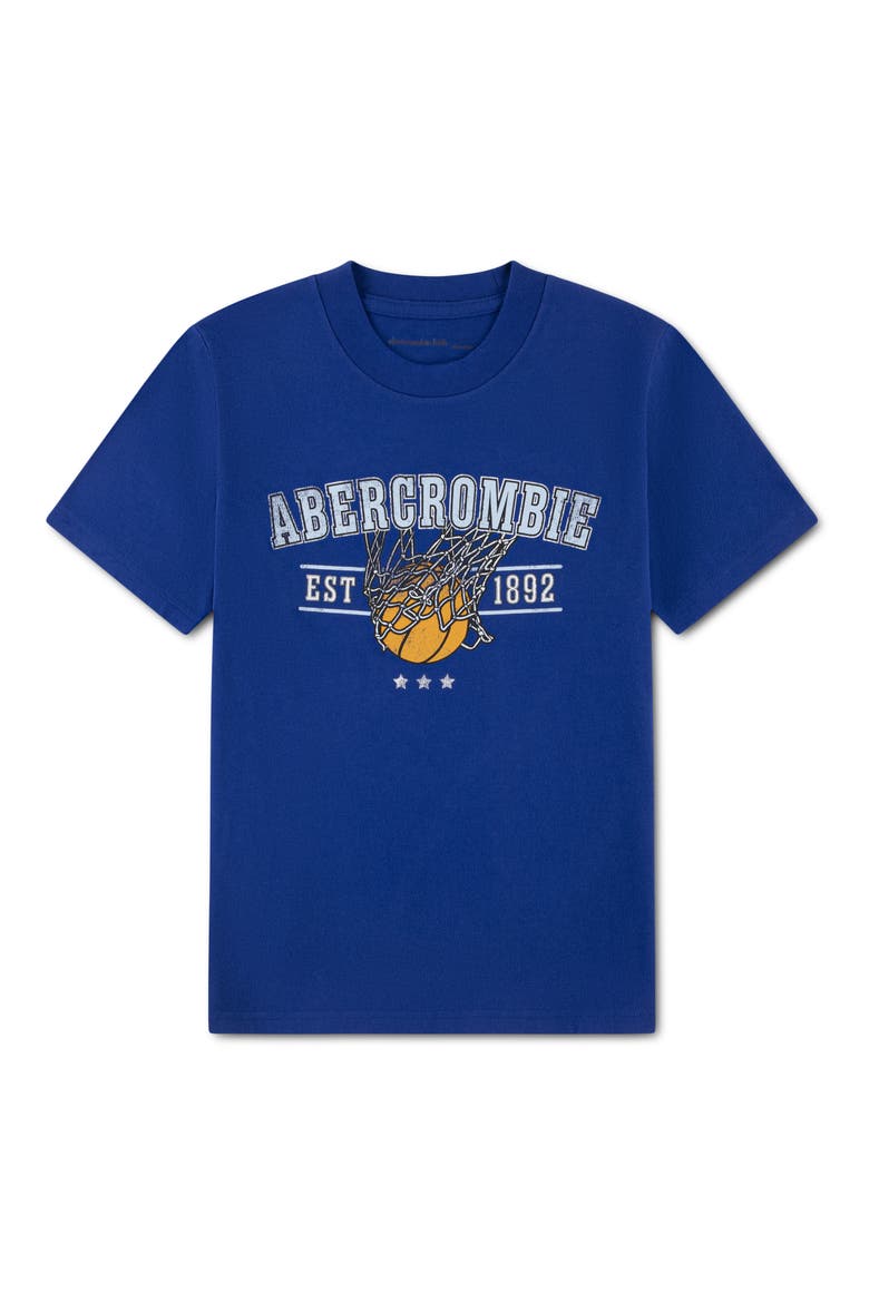 Kids' Basketball Graphic T-Shirt, Main, color, MAZARINE BLUE