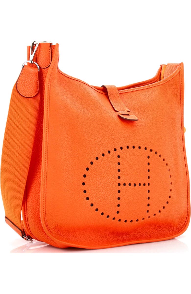 Pre-Owned Hermes Evelyne Bag Gen III Clemence GM, Alternate, color, Feu