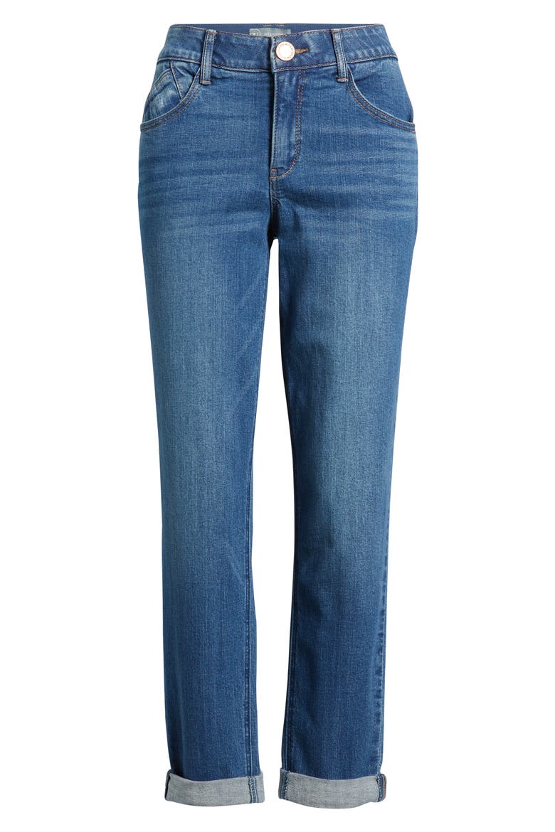 Gemma Girlfriend Jeans, Alternate, color, BLUE