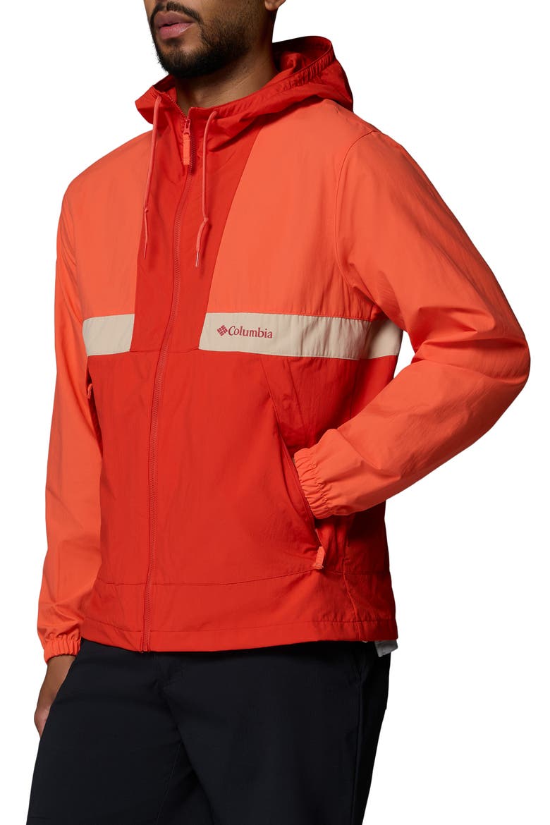 Spire Valley Water Repellent Windbreaker, Alternate, color, ZING/ SUPER SONIC/ ANCIENT