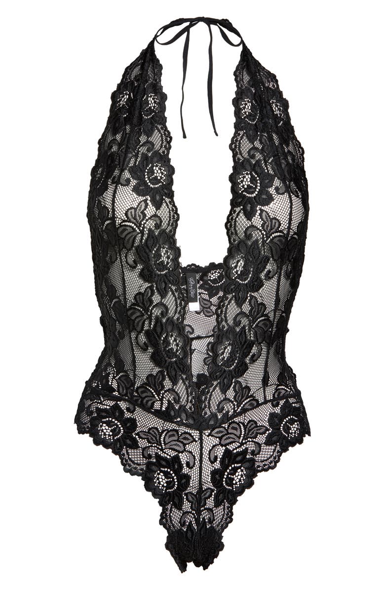 Oh La La Cheri Plunge Neck Lace Teddy, Alternate, color,