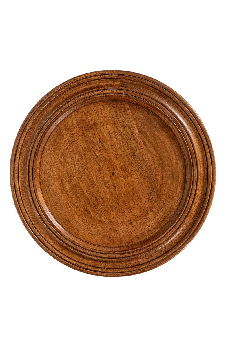 Juliska Bilbao Wood Charger Plate, Main, color, 