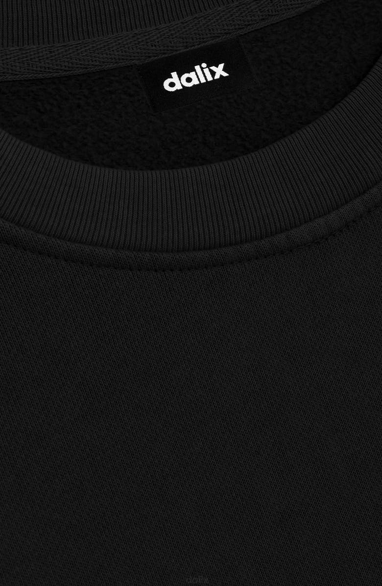 Dalix Sunny Days Ghost  Fleece Sweatshirt, Alternate, color, Black