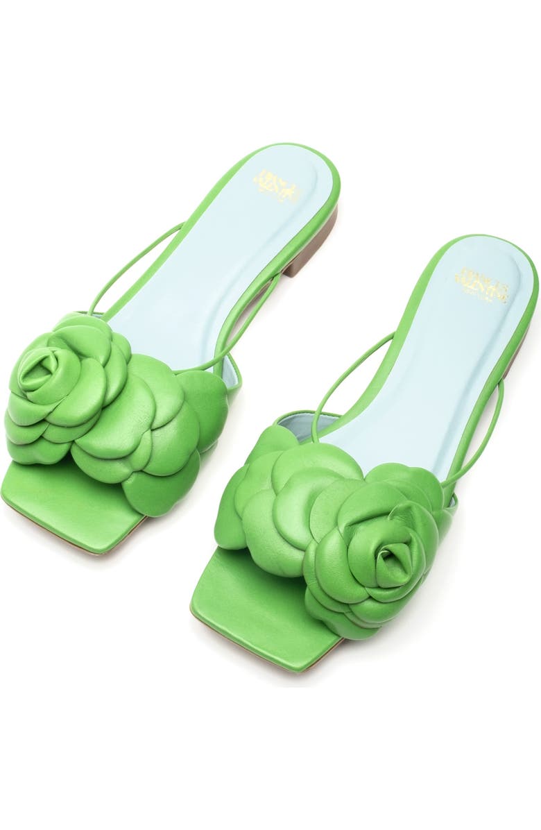 Frances Valentine Gardenia Slide Sandal, Alternate, color, Green