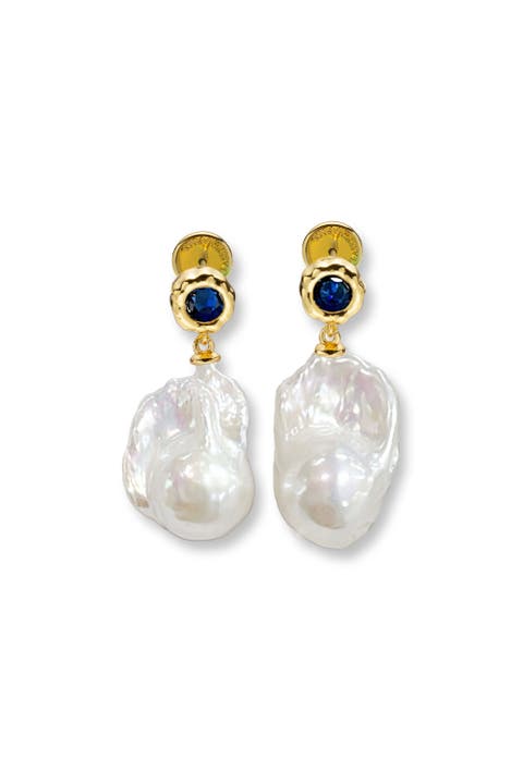 Skyler Freshwater Baroque Pearl Drop Earrings