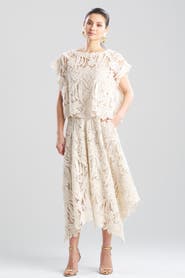 Natori Crochet Lace Square Top