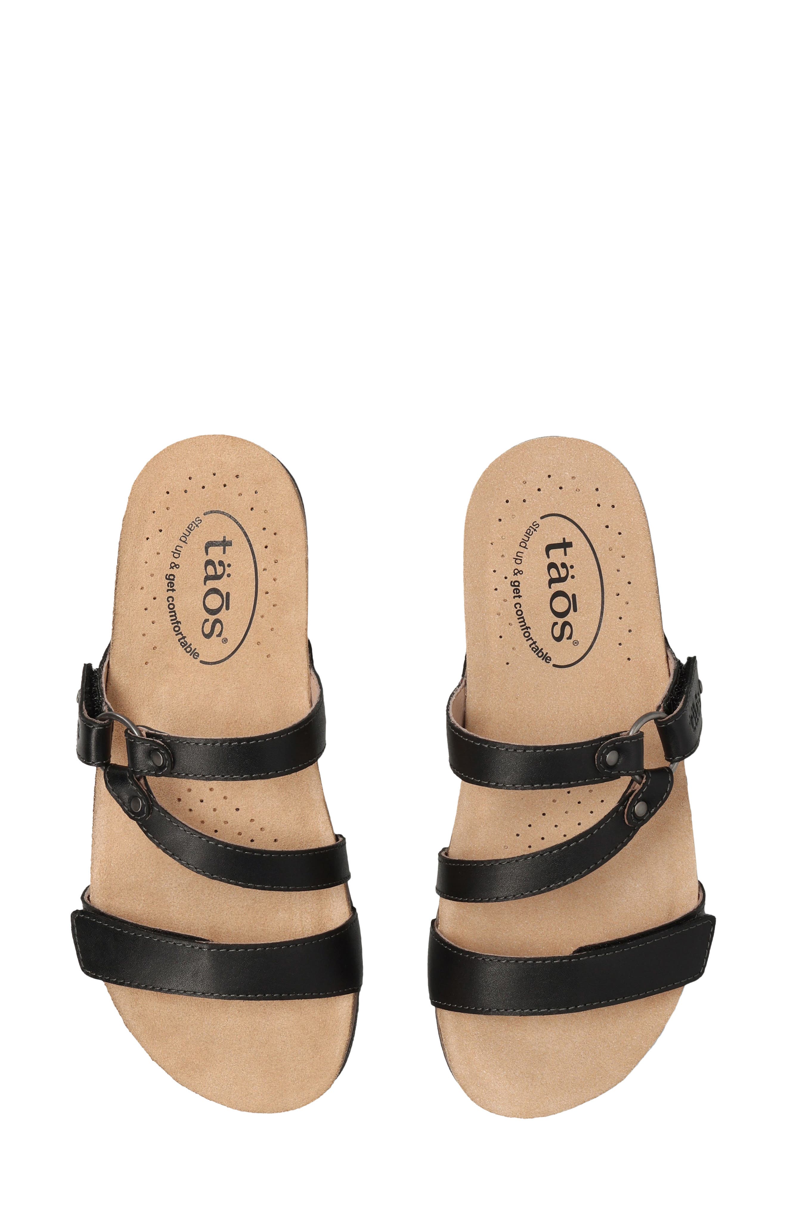 Taos Ringslide Slide Sandal, Alternate, color, Black