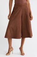 Ted Baker Textured Faux Suede Culottes