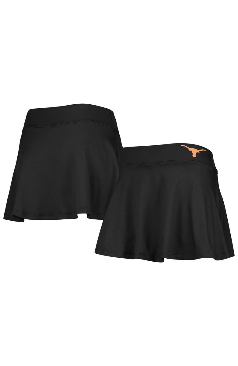 ZOOZATZ Women's ZooZatz Black Texas Longhorns Flowy Skort, Main, color, 